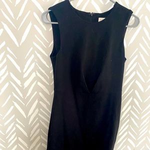 Black zip up dress